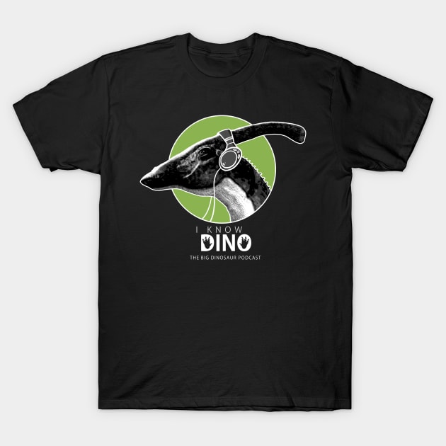 Parasaurolophus Headphones - Dark T-Shirt by I Know Dino